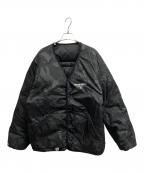 Aape BY A BATHING APEエーエイプ バイ アベイシングエイプ）の古着「Moonface reversible camo down jacket/AAPE BY A BATHING APE」｜ブラック