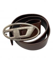 DIESEL（ディーゼル）の古着「レザーベルト/DIESEL」｜ブラウン