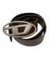 DIESEL（ディーゼル）の古着「レザーベルト/DIESEL」｜ブラウン