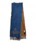 中古・古着 Vivienne Westwood (ヴィヴィアンウエストウッド) オーブデザインラムウールマフラー/Vivienne Westwood ブラウン×ブルー サイズ:FREE：8000円