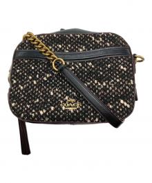 COACH（コーチ）の古着「ツイードショルダーバッグ」｜ブラック