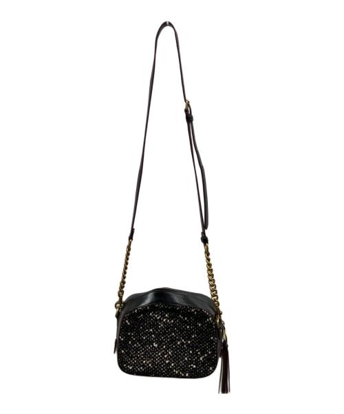 COACH（コーチ）COACH (コーチ) ツイードショルダーバッグ ブラックの古着・服飾アイテム