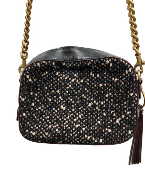 COACH（コーチ）COACH (コーチ) ツイードショルダーバッグ ブラックの古着・服飾アイテム