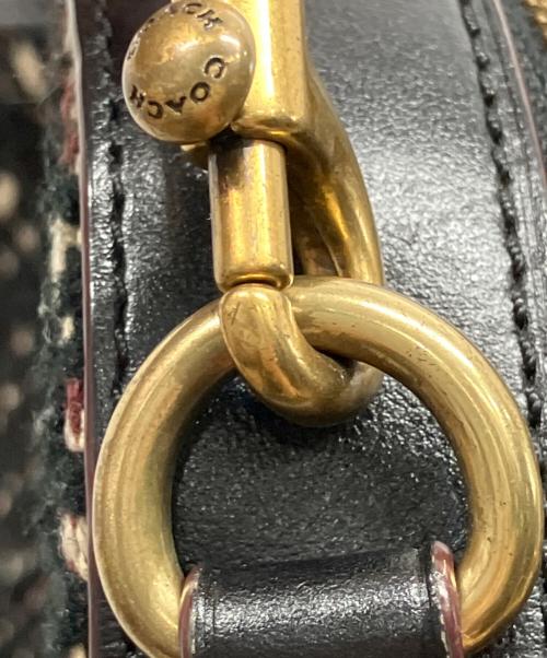 COACH（コーチ）COACH (コーチ) ツイードショルダーバッグ ブラックの古着・服飾アイテム