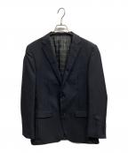 BURBERRY BLACK LABELバーバリーブラックレーベル）の古着「ストライプテーラードジャケット/BURBERRY BLACK LABEL」｜ネイビー