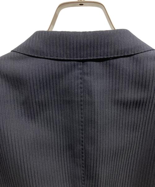 BURBERRY BLACK LABEL（バーバリーブラックレーベル）BURBERRY BLACK LABEL (バーバリーブラックレーベル) ストライプテーラードジャケット/BURBERRY BLACK LABEL ネイビー サイズ:Mの古着・服飾アイテム