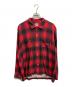 HOUSTON（ヒューストン）の古着「OMBRE CHECK L/S SHI/HOUSTON」｜レッド