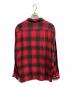 HOUSTON (ヒューストン) OMBRE CHECK L/S SHI/HOUSTON レッド サイズ:XL：8000円