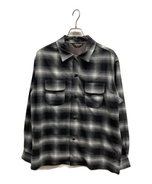 TOWN CRAFT（タウンクラフト）TOWN CRAFT (タウンクラフト) 50S W-FLAP OPEN COLLAR SHIRTS グレー サイズ:Lの古着・服飾アイテム