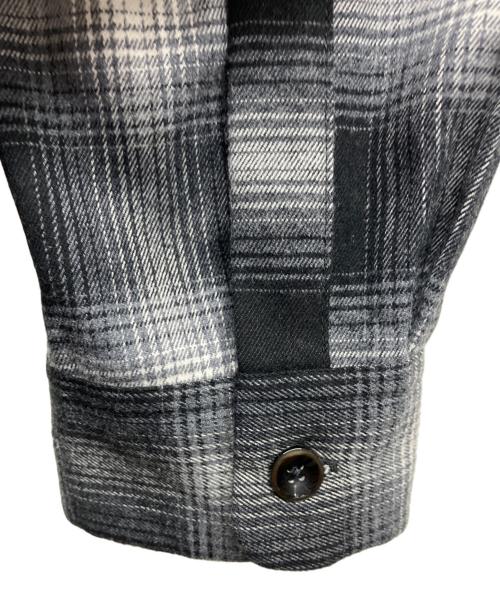 TOWN CRAFT（タウンクラフト）TOWN CRAFT (タウンクラフト) 50S W-FLAP OPEN COLLAR SHIRTS グレー サイズ:Lの古着・服飾アイテム