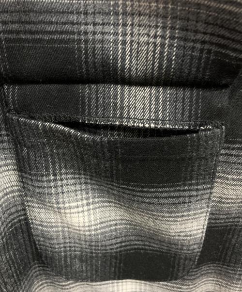 TOWN CRAFT（タウンクラフト）TOWN CRAFT (タウンクラフト) 50S W-FLAP OPEN COLLAR SHIRTS グレー サイズ:Lの古着・服飾アイテム