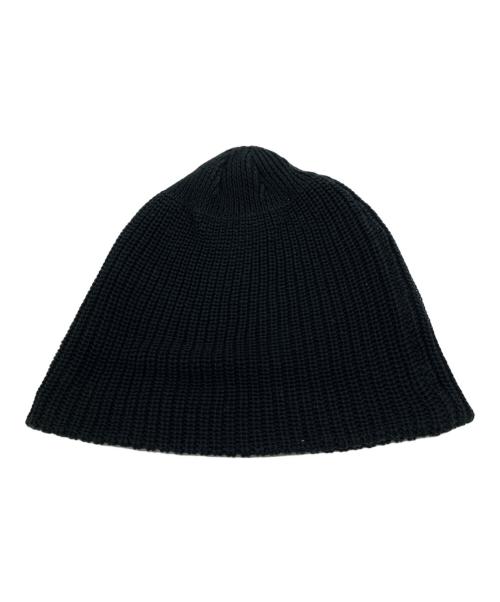 kijima takayuki（キジマタカユキ）KIJIMA TAKAYUKI (キジマタカユキ) COTTON ACRYLIC WATCH CAP ブラックの古着・服飾アイテム
