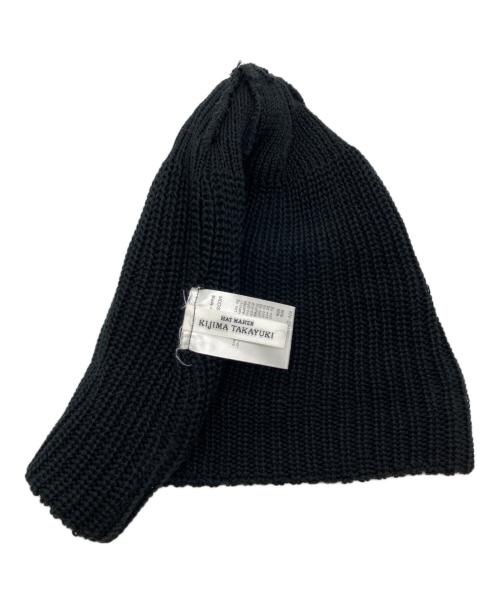 kijima takayuki（キジマタカユキ）KIJIMA TAKAYUKI (キジマタカユキ) COTTON ACRYLIC WATCH CAP ブラックの古着・服飾アイテム