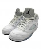 NIKEナイキ）の古着「Air Jordan 5 Retro」｜ホワイト・グレー