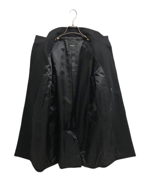 theory（セオリー）theory (セオリー) カシミヤブレンドスタンドカラーコート/theory ブラック サイズ:Sの古着・服飾アイテム