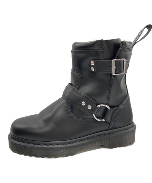 Dr.Martens（ドクターマーチン）Dr.Martens (ドクターマーチン) ANISTONE HARNESS BOOTS ブラック サイズ:US8の古着・服飾アイテム