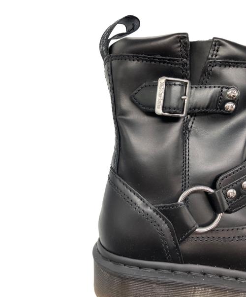 Dr.Martens（ドクターマーチン）Dr.Martens (ドクターマーチン) ANISTONE HARNESS BOOTS ブラック サイズ:US8の古着・服飾アイテム