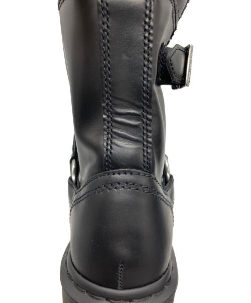 Dr.Martens（ドクターマーチン）Dr.Martens (ドクターマーチン) ANISTONE HARNESS BOOTS ブラック サイズ:US8の古着・服飾アイテム