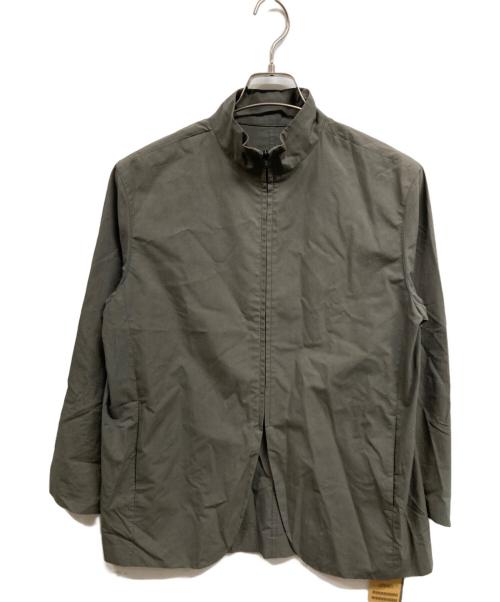 PLAIN PEOPLE（プレインピープル）PLAIN PEOPLE (プレインピープル) ノーカラージャケット カーキ サイズ:3 未使用品の古着・服飾アイテム