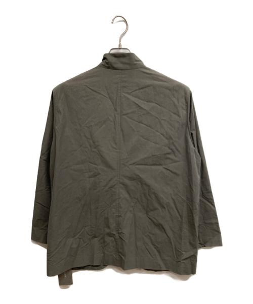 PLAIN PEOPLE（プレインピープル）PLAIN PEOPLE (プレインピープル) ノーカラージャケット カーキ サイズ:3 未使用品の古着・服飾アイテム