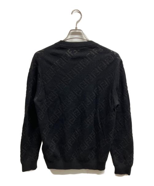 FENDI（フェンディ）FENDI (フェンディ) FFロゴ クルーネックニット ブラック サイズ:50の古着・服飾アイテム