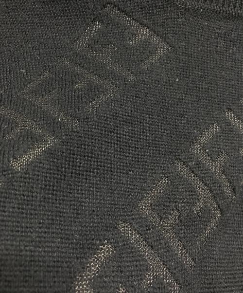 FENDI（フェンディ）FENDI (フェンディ) FFロゴ クルーネックニット ブラック サイズ:50の古着・服飾アイテム