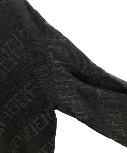 FENDI（フェンディ）FENDI (フェンディ) FFロゴ クルーネックニット ブラック サイズ:50の古着・服飾アイテム