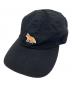 MAISON KITSUNE（メゾンキツネ）の古着「ベイビー フォックス 6P キャップ/MAISON KITSUNE」｜ブラック