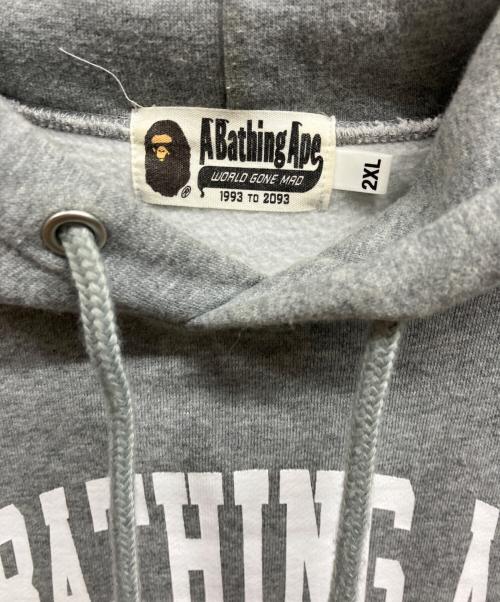 A BATHING APE（アベイシングエイプ）A BATHING APE (アベイシングエイプ) プリントパーカー グレー サイズ:2XLの古着・服飾アイテム