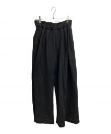 DRIES VAN NOTEN（ドリスヴァンノッテン）の古着「スウェットロングパンツ」｜ブラック