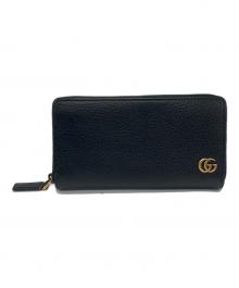 GUCCI（グッチ）の古着「GGマーモント長財布」｜ブラック