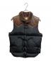 ROOKY MOUNTAIN（ロッキーマウンテン）の古着「NYLON CHRISTY VEST」｜ブラック×ブラウン