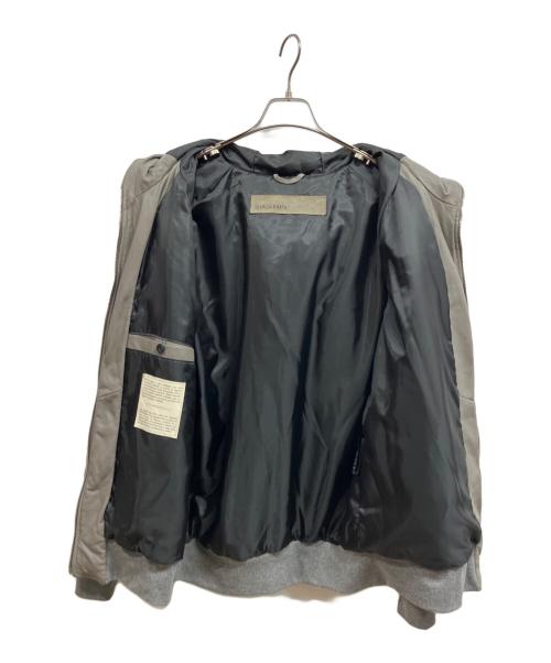 GIORGIO BRATO（ジョルジョブラッド）GIORGIO BRATO (ジョルジョブラッド) レザーパーカー グレー サイズ:54の古着・服飾アイテム