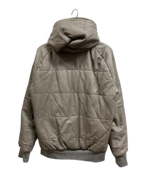 GIORGIO BRATO（ジョルジョブラッド）GIORGIO BRATO (ジョルジョブラッド) レザーパーカー グレー サイズ:54の古着・服飾アイテム