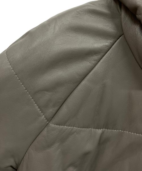 GIORGIO BRATO（ジョルジョブラッド）GIORGIO BRATO (ジョルジョブラッド) レザーパーカー グレー サイズ:54の古着・服飾アイテム