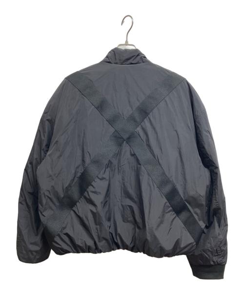 EMPORIO ARMANI（エンポリオ アルマーニ）EMPORIO ARMANI (エンポリオ アルマーニ) リバーシブル ロゴ パファージャケット ブラック サイズ:54の古着・服飾アイテム