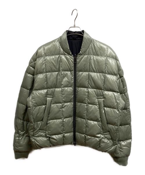 EMPORIO ARMANI（エンポリオ アルマーニ）EMPORIO ARMANI (エンポリオ アルマーニ) リバーシブル ロゴ パファージャケット ブラック サイズ:54の古着・服飾アイテム