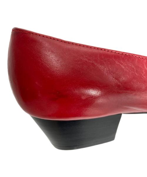 Salvatore Ferragamo（サルヴァトーレ フェラガモ）Salvatore Ferragamo (サルヴァトーレ フェラガモ) ヴァラリボンパンプス/	Salvatore Ferragamo レッド サイズ:7の古着・服飾アイテム