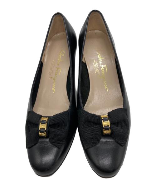 Salvatore Ferragamo（サルヴァトーレ フェラガモ）Salvatore Ferragamo (サルヴァトーレ フェラガモ) パンプス/	Salvatore Ferragamo ブラック サイズ:7の古着・服飾アイテム