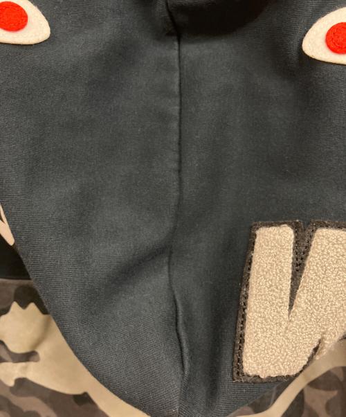 PUMA（プーマ）PUMA (プーマ) A BATHING APE (アベイシングエイプ) SHARK FULL ZIP HOODIE ブラック サイズ:Mの古着・服飾アイテム