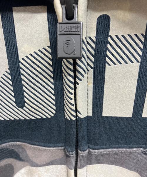 PUMA（プーマ）PUMA (プーマ) A BATHING APE (アベイシングエイプ) SHARK FULL ZIP HOODIE ブラック サイズ:Mの古着・服飾アイテム