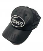 SUPREME×VANSONシュプリーム×バンソン）の古着「leathers mesh back cap」｜ブラック