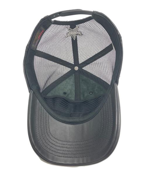 SUPREME（シュプリーム）Supreme (シュプリーム) VANSON (バンソン) leathers mesh back cap ブラックの古着・服飾アイテム