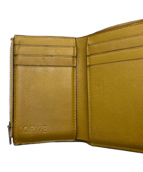 LOEWE（ロエベ）LOEWE (ロエベ) 3つ折り財布 ライトブルー・イエローの古着・服飾アイテム