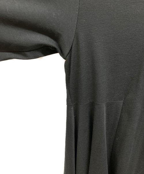 DEPAREILLE（デパリエ）DEPAREILLE (デパリエ) バンドカラーコットンシャツワンピース ブラック サイズ:38の古着・服飾アイテム