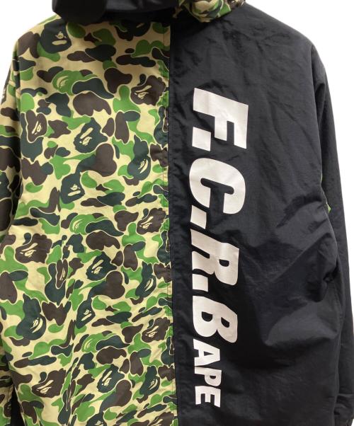 F.C.R.B.（エフシーレアルブリストル）F.C.R.B. (エフシーレアルブリストル) A BATHING APE (アベイシングエイプ) BAPE TOUR JACKET/F.C.R.B. ブラック×グリーン サイズ:Ｌの古着・服飾アイテム