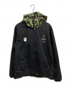 F.C.R.B.×A BATHING APEエフシーレアルブリストル×アベイシングエイプ）の古着「SEPARATE PRACTICE JACKET/F.C.R.B./A BATHING APE」｜ブラック×グリーン