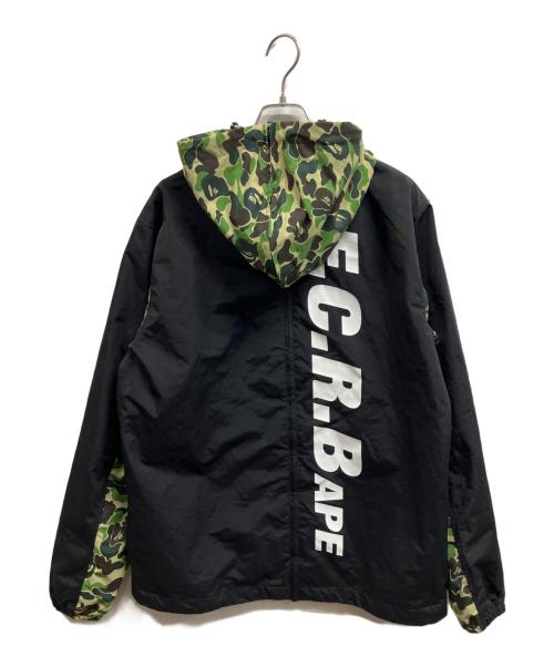F.C.R.B.（エフシーレアルブリストル）F.C.R.B. (エフシーレアルブリストル) A BATHING APE (アベイシングエイプ) SEPARATE PRACTICE JACKET/	F.C.R.B./A BATHING APE ブラック×グリーン サイズ:Lの古着・服飾アイテム