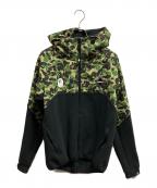 A BATHING APE×F.C.R.B.アベイシングエイプ×エフシーレアルブリストル）の古着「ベンチレーションフーディ/A BATHING APE/F.C.R.B.」｜ブラック×グリーン