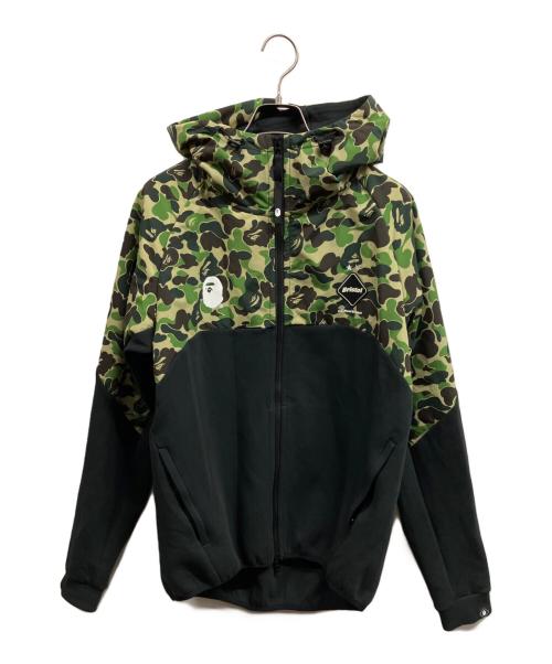 A BATHING APE（アベイシングエイプ）A BATHING APE (アベイシングエイプ) F.C.R.B. (エフシーレアルブリストル) ベンチレーションフーディ/A BATHING APE/	F.C.R.B. ブラック×グリーン サイズ:Lの古着・服飾アイテム